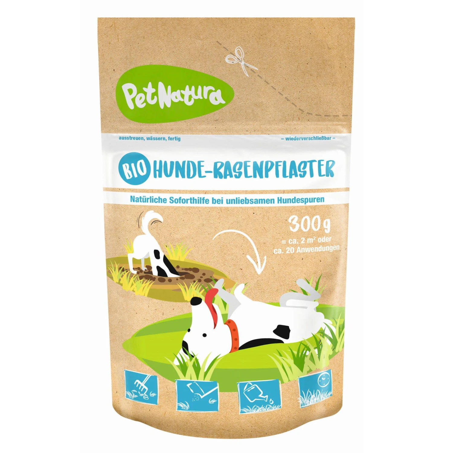 Bio-Hunde-Rasenpflaster, Saatgut, 0,3 Kg 3 Bio-Hunde-Rasenpflaster, Saatgut, 0,3 Kg