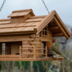 Vogelfutterhaus 'Almhütte 2.0', Braun, Holz -Gartengeschäft Im Freien 0910101449 Vogelfutterhaus Almhuette 6 96590
