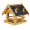Vogelfutterhaus, Natur, Kiefernholz, 38 X 38 X H 39 Cm 1 Vogelfutterhaus, Natur, Kiefernholz, 38 X 38 X H 39 Cm -Gartengeschäft Im Freien 0910101515 Vogelfutterhaus aus Kiefernholz gebeizt 110459