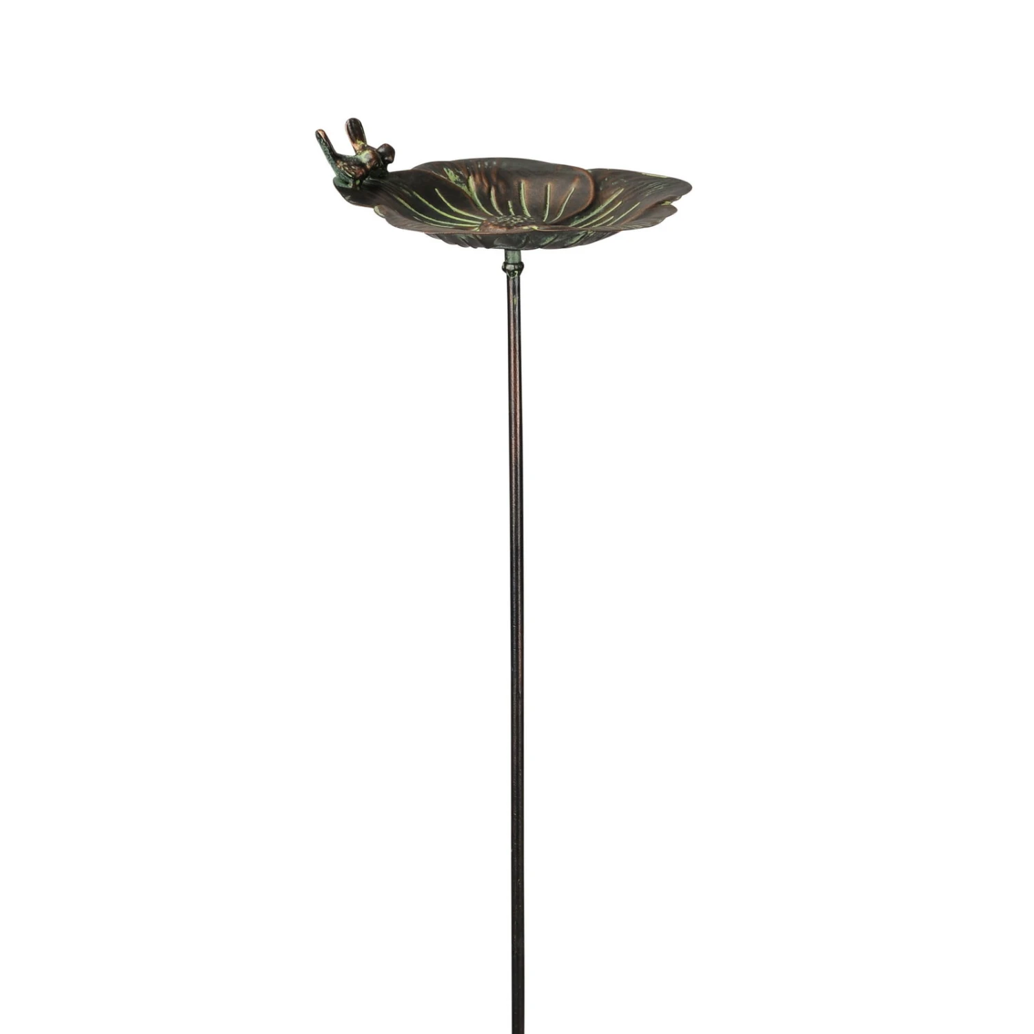 Vogeltränke Am Stab, Bronzeoptik, 25 X 24 X 8 Cm 3 Vogeltränke Am Stab, Bronzeoptik, 25 X 24 X 8 Cm