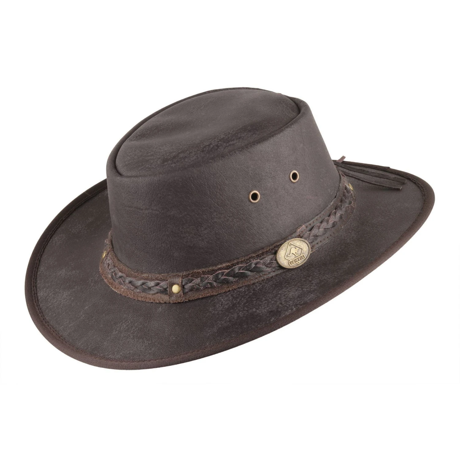 Hut 'Springbrook', Braun, 100% Rindsleder 3 Hut 'Springbrook', Braun, 100% Rindsleder