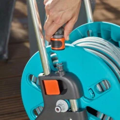 Schlauchwagen AquaRoll S, Gardena, Schlauchlängen Bis 15 M -Gartengeschäft Im Freien 0930200441 Schlauchwagen Aqua Roll S Set kpl mit 20m Schlauch und Systemteilen 6 61595