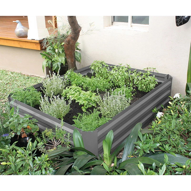 Hochbeet Siena Garden, 120 X 90 X 30 Cm, Grau, Metall 3 Hochbeet Siena Garden, 120 X 90 X 30 Cm, Grau, Metall