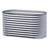 Hochbeet 'Welle', Oval, Mit Kantenschutz -Gartengeschäft Im Freien 0980250133 Hochbeet Welle oval Stahlblech mit Kantenschutz silber 1 94156