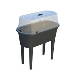 Hochbeet Mit Deckel, Anthrazit, L80 X B40 X H83 Cm 7 Hochbeet Mit Deckel, Anthrazit, L80 X B40 X H83 Cm -Gartengeschäft Im Freien 0980250146 Hochbeet mit Beinen und Deckel anthrazit 2 88863