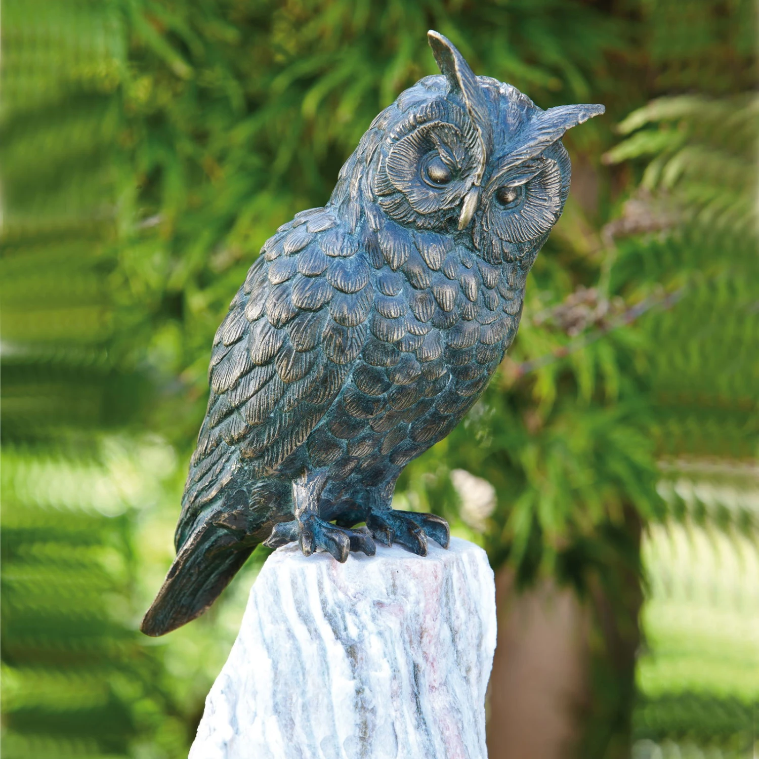 Gartenfigur "Waldohreule" Von Rottenecker, Bronze, Höhe: 25 Cm 3 Gartenfigur "Waldohreule" Von Rottenecker, Bronze, Höhe: 25 Cm