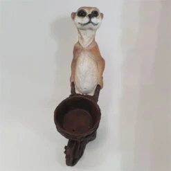 Erdmännchen Mit Karre, Braun, Höhe Ca. 60 Cm