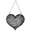 Eisen-Herz, Schwarz-matt, 30 X 27 Cm + 23,5 Cm Hänger -Gartengeschäft Im Freien 0980306561 Herz schwarz 106541