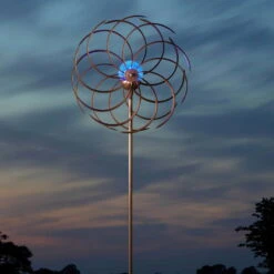 Solarwindrad Spiro, Integrierte Solarkugeln, 130 X 38 Cm 9 Solarwindrad Spiro, Integrierte Solarkugeln, 130 X 38 Cm -Gartengeschäft Im Freien 0980403755 Solar Windrad Spiro2 64775