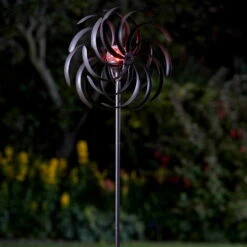 Solarwindrad Spiro, Integrierte Solarkugeln, 130 X 38 Cm 8 Solarwindrad Spiro, Integrierte Solarkugeln, 130 X 38 Cm -Gartengeschäft Im Freien 0980403755 Solar Windrad Spiro3 64774