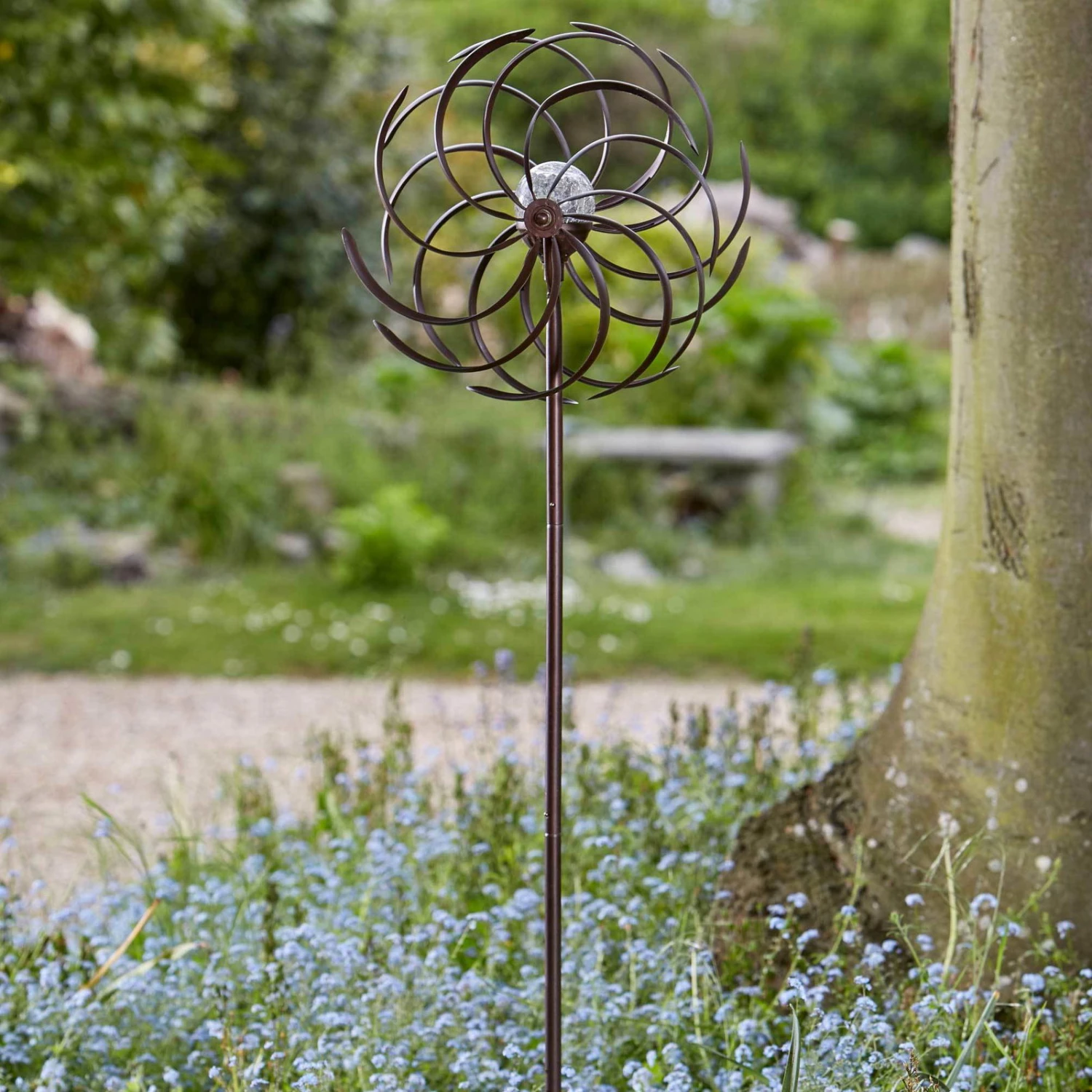 Solarwindrad Spiro, Integrierte Solarkugeln, 130 X 38 Cm 3 Solarwindrad Spiro, Integrierte Solarkugeln, 130 X 38 Cm