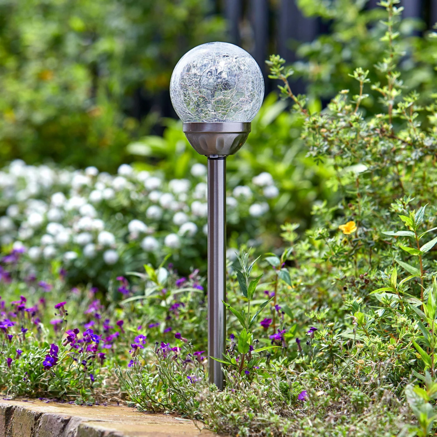 Classic Majestic Pfahlleuchte, Edelstahl / Glas, Silber, 47 X 10 Cm, 5er Pack 3 Classic Majestic Pfahlleuchte, Edelstahl / Glas, Silber, 47 X 10 Cm, 5er Pack