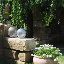 Kölle Solarlaterne Jumbo Damast, Silber Matt, Höhe 32 Cm, Ø 30 Cm -Gartengeschäft Im Freien 2950100471 2950100470 Damast 1 113716 1