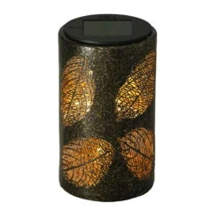 Solarleuchte Blatt, Antik Bronze, 9,0 X 9,0 X 15,3 Cm -Gartengeschäft Im Freien 2950100547 Solar Lampe Blatt 2 90062