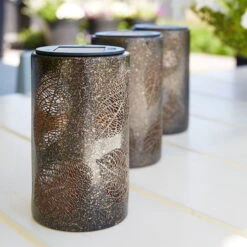 Solarleuchte Blatt, Antik Bronze, 9,0 X 9,0 X 15,3 Cm -Gartengeschäft Im Freien 2950100547 Solar Lampe Blatt 4 90063