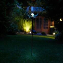 Solargartenstecker Mandala Moon, Blau, 17,5 X 6,0 X 85,0 Cm -Gartengeschäft Im Freien 2950100555 Solar Gartenstecker Mandale Moon blau 9 90069