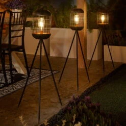 Solarlaterne 'Lighthouse', Schwarz, Metall, Höhe 92 Cm 8 Solarlaterne 'Lighthouse', Schwarz, Metall, Höhe 92 Cm -Gartengeschäft Im Freien 2950100608 Solar Motive Laterne metall Modell Lighthouse H92cm 1 96752