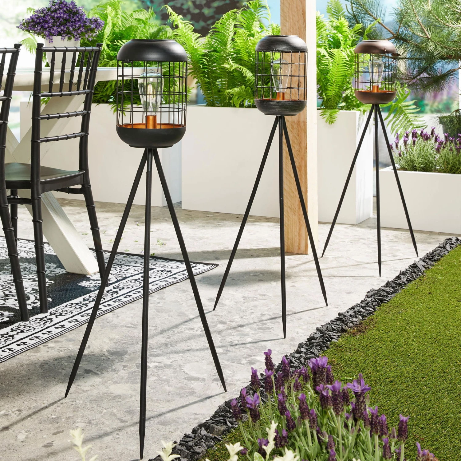 Solarlaterne 'Lighthouse', Schwarz, Metall, Höhe 92 Cm 3 Solarlaterne 'Lighthouse', Schwarz, Metall, Höhe 92 Cm