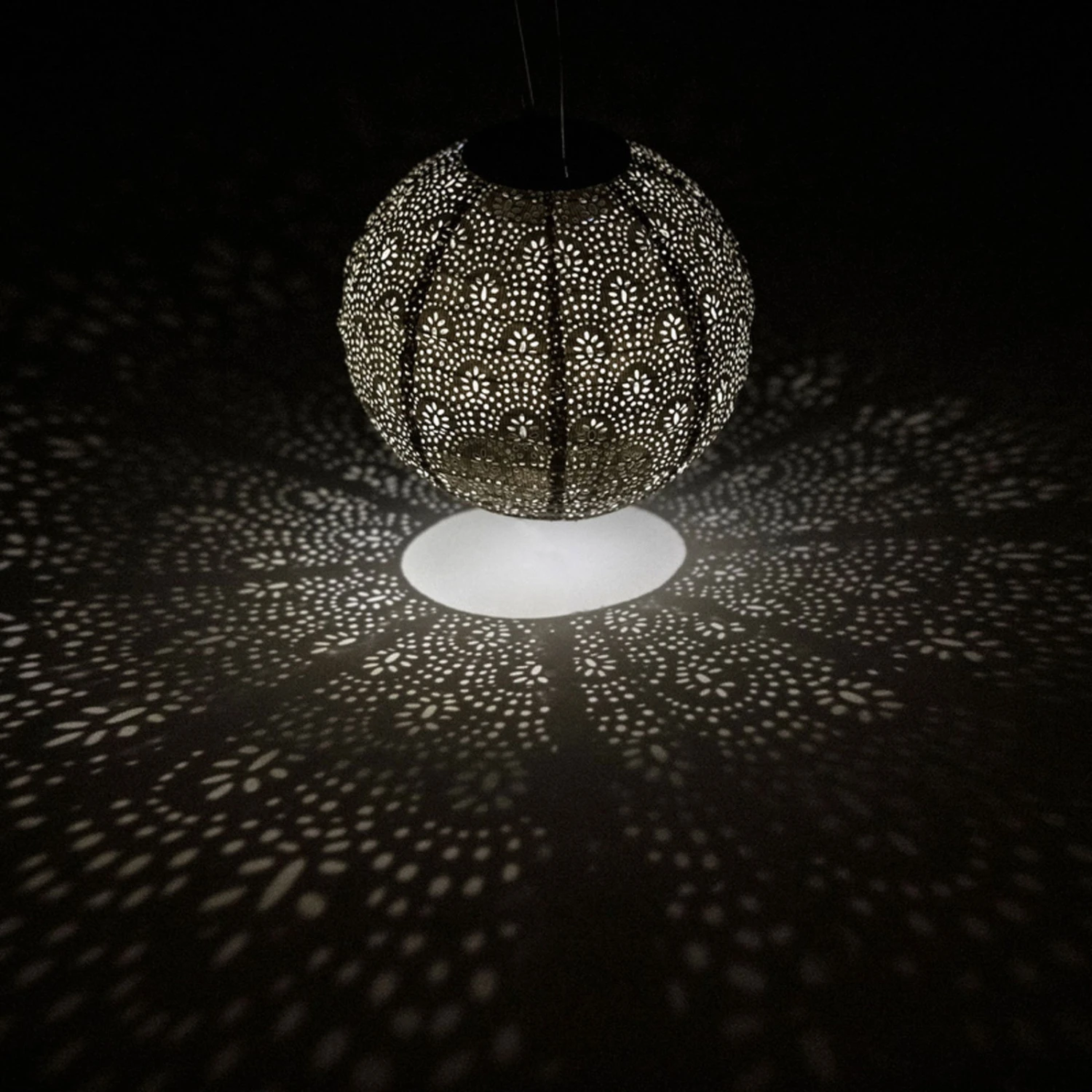 Solarlaterne 'Round 20', Grün, Ø 20 X 18 Cm 4 Solarlaterne 'Round 20', Grün, Ø 20 X 18 Cm – Bild 2