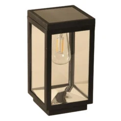 Solar-Tischleuchte 'Amsterdam', Schwarz, Ø 12 X H 22 Cm -Gartengeschäft Im Freien 2950100715 Solar Kunststoff Tischleuchte Amsterdam 1 120466