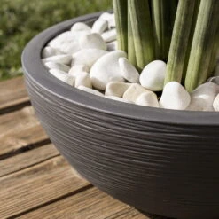 Pflanzschale Graphit Ella Anthrazit -Gartengeschäft Im Freien 3210103482 Pflanzschale Graphit Ella anthrazit 40x16 5cm 14 9l 02 48316