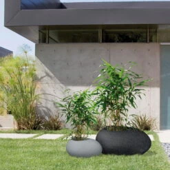 Pflanzstein Flow, Stony Black, L 48 X B 38 X H 23 Cm -Gartengeschäft Im Freien 3210103633 3210103634 3210103635 3210103636 Pflanzstein Flow stony black grey 1 55926
