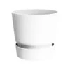 Elho Pflanzgefäß 'Greenville Round 25', Weiß, Ø 24,5 X H 23,1 Cm -Gartengeschäft Im Freien 3210103649 3210103653 3210103657 3210103661 Pflanzgefaess Greenville round weiss Varianten 25 30 40 47 61895