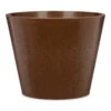 Pflanzgefäß 'Purista' Mit Reservoir, Rund, Dunkelbraun, Kunststoff -Gartengeschäft Im Freien 3210104001 Pflanzgefaess Purista mit Reservoir walnut 97841