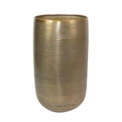Pflanzgefäß 'Rowen', Gold, Ø 38 X H 62 Cm -Gartengeschäft Im Freien 3210801631 Pflanzgefaess Rowen gold D 38 x H 62 cm 115022