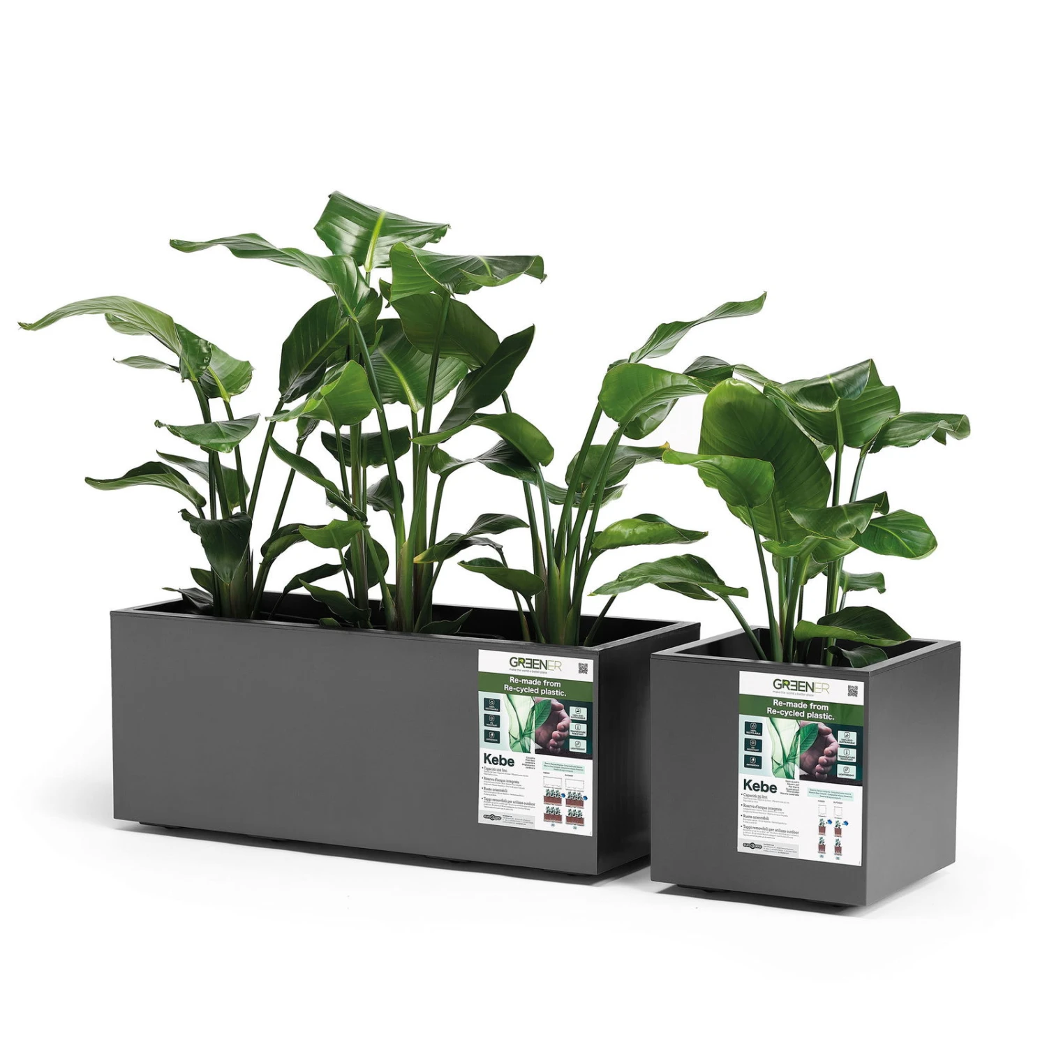 Pflanzkasten 'Kebe', Anthrazit, 35 Liter, 39,5 X 39,5 X 39,5 Cm 4 Pflanzkasten 'Kebe', Anthrazit, 35 Liter, 39,5 X 39,5 X 39,5 Cm – Bild 2