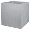 Pflanztrog 'Basalt Dado', Betongrau, 49,5 X 49,5 X H 49,5 Cm -Gartengeschäft Im Freien 3230101178 Pflanztrog Basalt Dado betongrau 99687