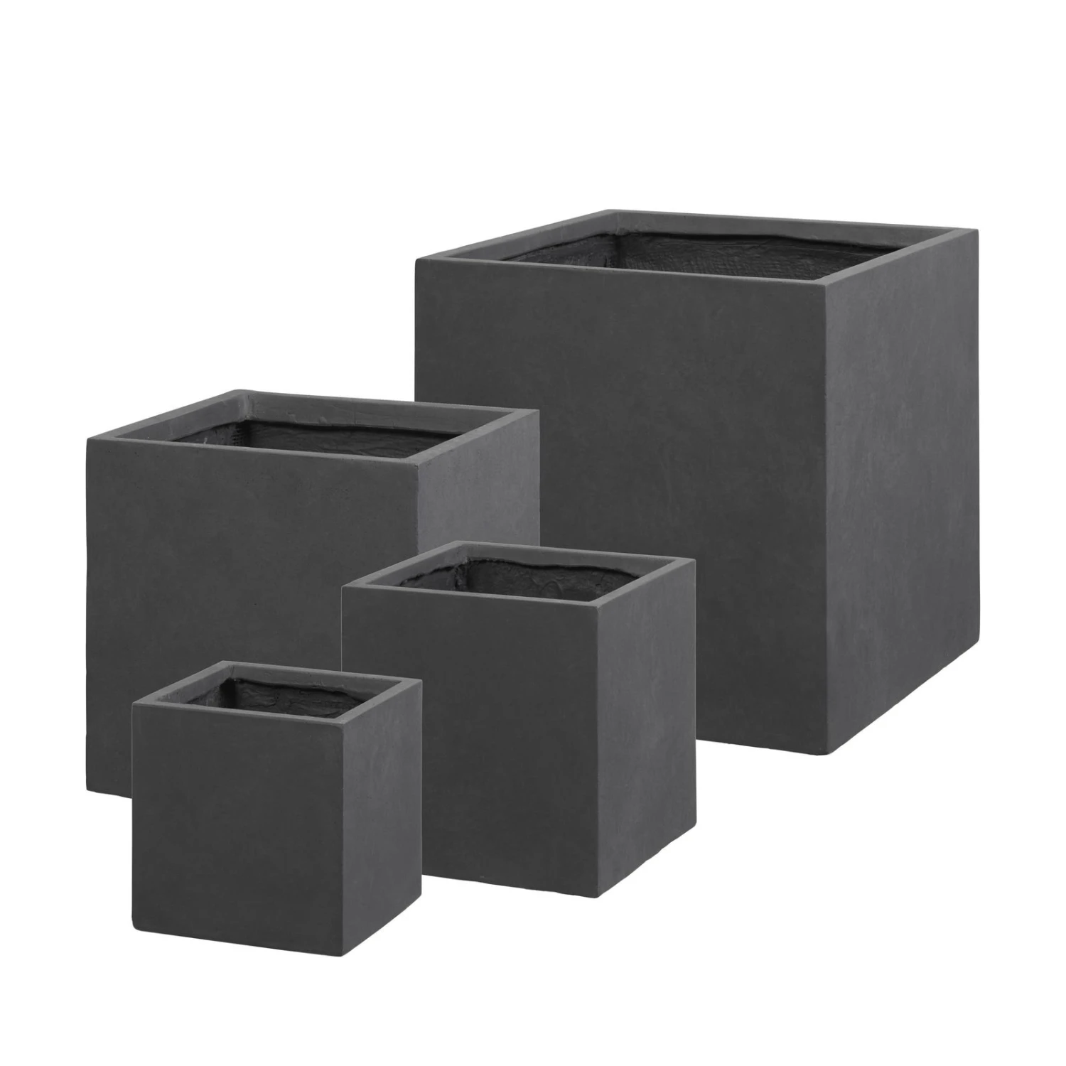 Kölle Pflanztrog "Basic Ciber" In Grafit, Aus Clayfibre, Frostsicher 3 Kölle Pflanztrog "Basic Ciber" In Grafit, Aus Clayfibre, Frostsicher