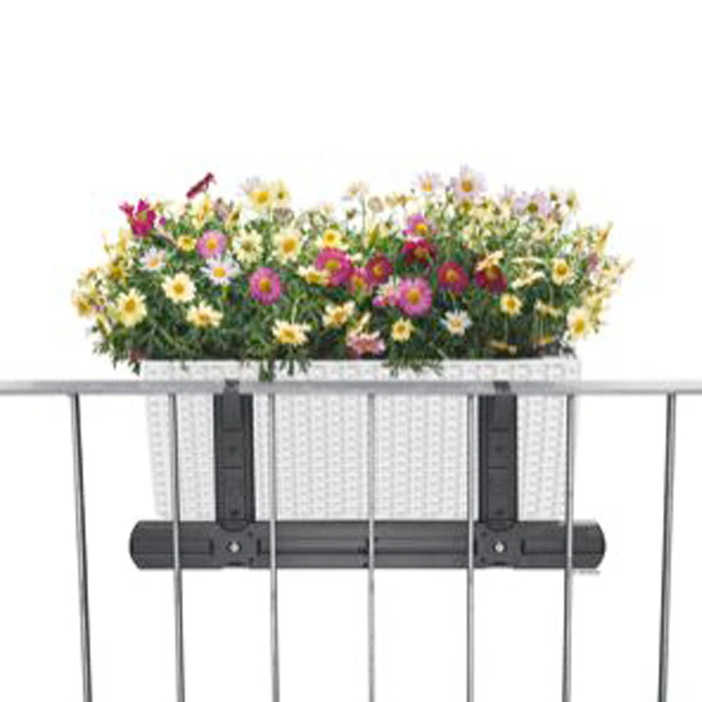 LECHUZA® Balkonkastenhalter-Ergänzung, Schwarz, Passend Für Balconera 50 Und 80 3 LECHUZA® Balkonkastenhalter-Ergänzung, Schwarz, Passend Für Balconera 50 Und 80