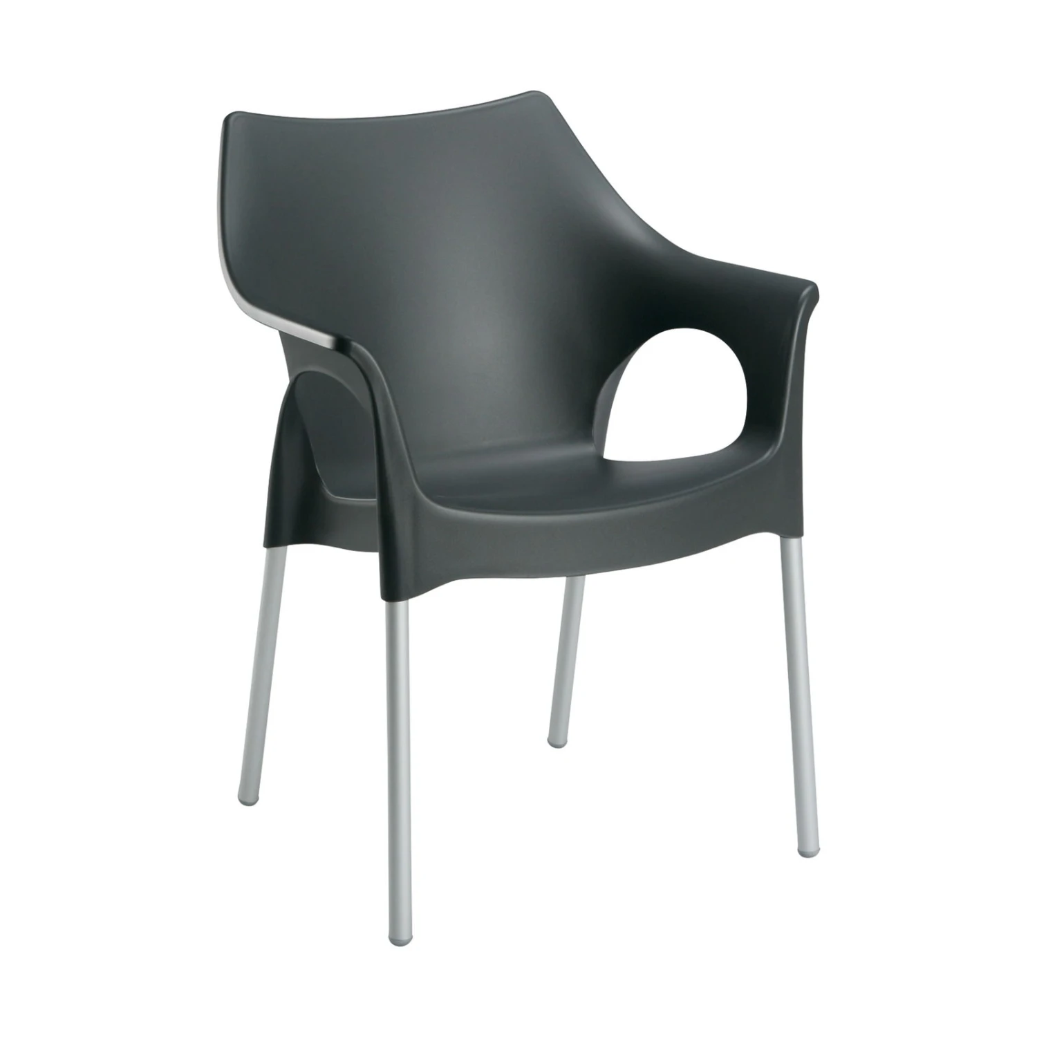 Best Stapelsessel Vegas Silber/anthrazit 3 Best Stapelsessel Vegas Silber/anthrazit