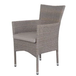 Stapelsessel Capri - Kölle Mixed Brown / Robust, Schlicht, Pflegeleicht -Gartengeschäft Im Freien 3910302350 Stapelsessel Capri Koelle mixed Brown inkl Auflage royal stone 1 59089