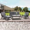 Loungeset 'Australien', 4tlg, Anthrazit 2 Loungeset 'Australien', 4tlg, Anthrazit -Gartengeschäft Im Freien 3910302417 3910302419 Australien2 107929 1
