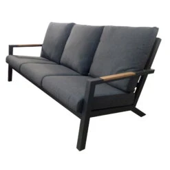 Bank 'Australien' Inkl. Auflage, Dreisitzer, Anthrazit