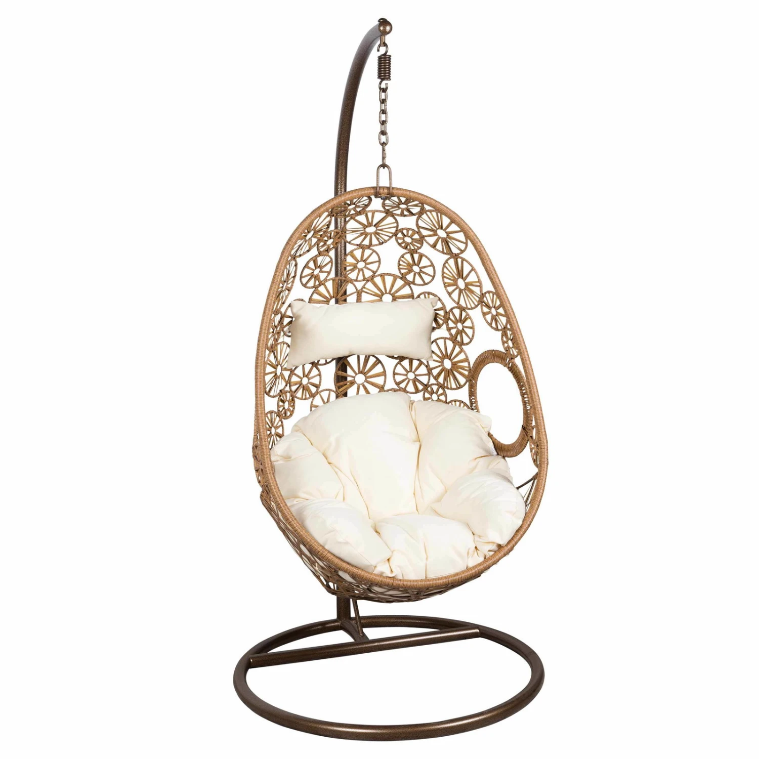 Hängesessel Rhodes, Natur, Inkl. Kissen, Handgewebt, 195 X 95 X 95 Cm 3 Hängesessel Rhodes, Natur, Inkl. Kissen, Handgewebt, 195 X 95 X 95 Cm