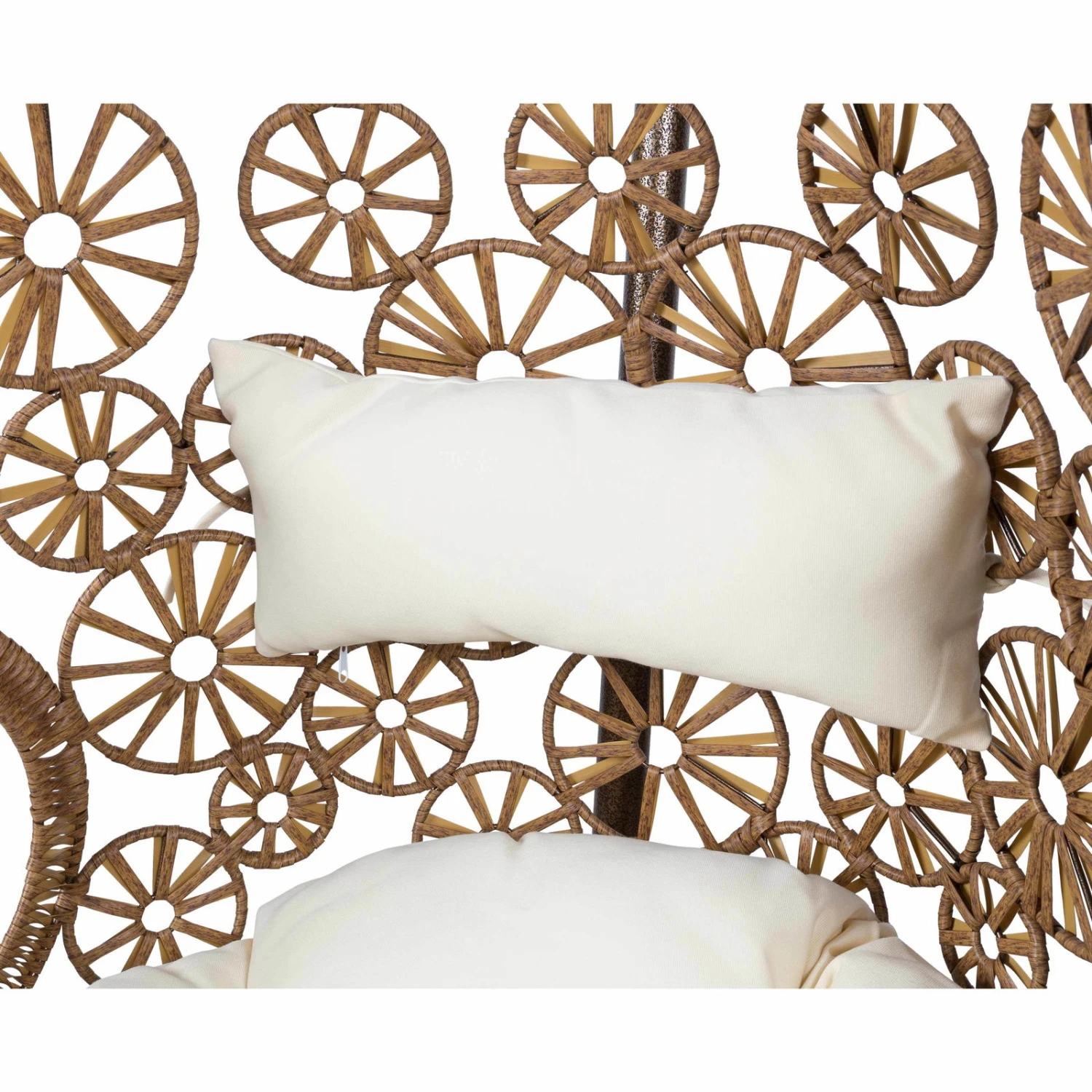 Hängesessel Rhodes, Natur, Inkl. Kissen, Handgewebt, 195 X 95 X 95 Cm 8 Hängesessel Rhodes, Natur, Inkl. Kissen, Handgewebt, 195 X 95 X 95 Cm – Bild 6