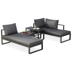 Best Loungegruppe 'Navarino', 4lgt., Anthrazit 10 Best Loungegruppe 'Navarino', 4lgt., Anthrazit -Gartengeschäft Im Freien 3910302684 Loungegruppe Navarino 4tlg anthrazit anthrazit 3 100747