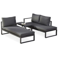 Best Loungegruppe 'Navarino', 4lgt., Anthrazit 9 Best Loungegruppe 'Navarino', 4lgt., Anthrazit -Gartengeschäft Im Freien 3910302684 Loungegruppe Navarino 4tlg anthrazit anthrazit 5 100746