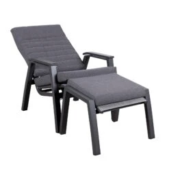 Loungesessel 'Paris', Grau/schwarz 26 Loungesessel 'Paris', Grau/schwarz -Gartengeschäft Im Freien 3910302694 Loungesessel Paris inkl Auflage 10 118553