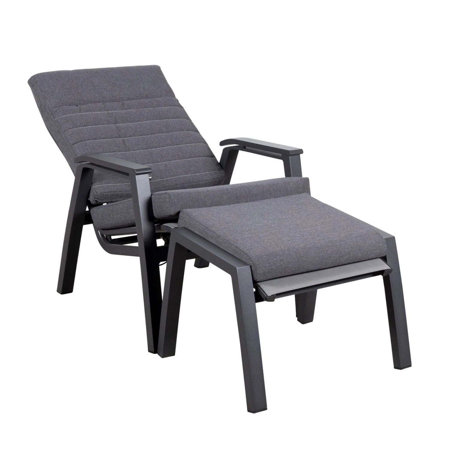 Loungesessel 'Paris', Grau/schwarz 8 Loungesessel 'Paris', Grau/schwarz – Bild 6