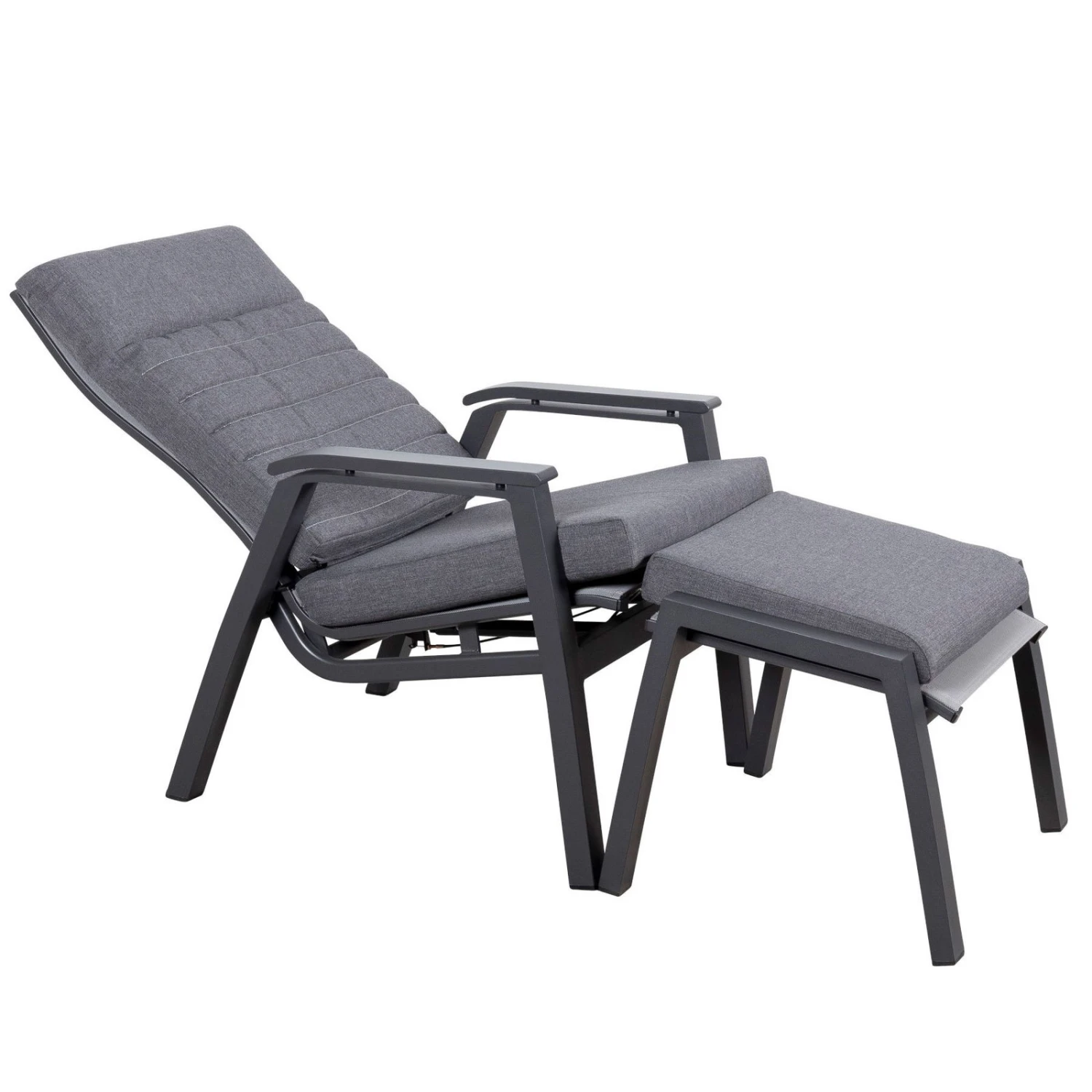 Loungesessel 'Paris', Grau/schwarz 7 Loungesessel 'Paris', Grau/schwarz – Bild 5