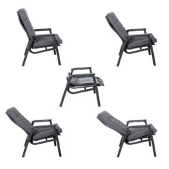 Loungesessel 'Paris', Grau/schwarz 29 Loungesessel 'Paris', Grau/schwarz -Gartengeschäft Im Freien 3910302694 Loungesessel Paris inkl Auflage 25 118548