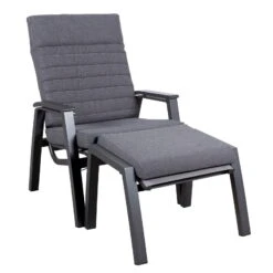 Loungesessel 'Paris', Grau/schwarz 27 Loungesessel 'Paris', Grau/schwarz -Gartengeschäft Im Freien 3910302694 Loungesessel Paris inkl Auflage 9 118554