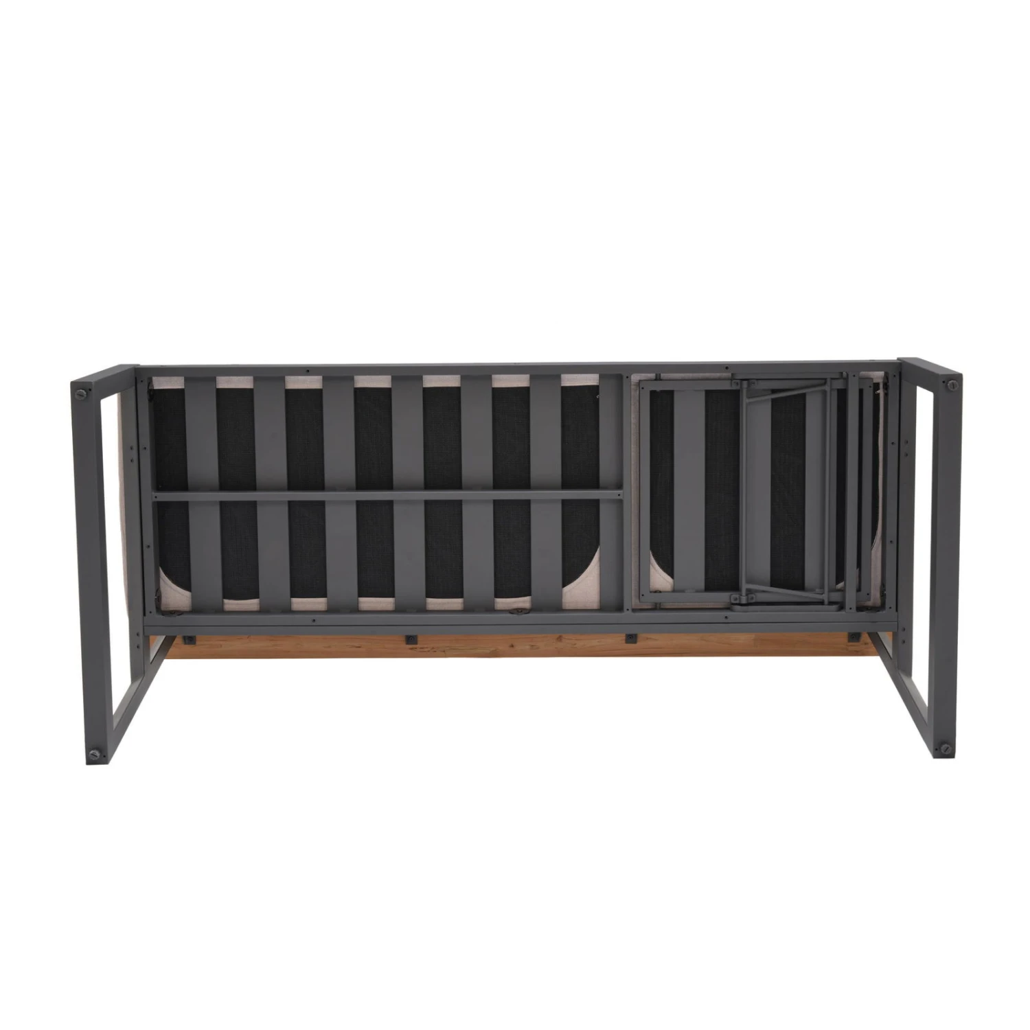 Dining-Bank 'Jimmy', 3-Sitzer, Grau, Ca. 191 X 89 X 75 Cm 6 Dining-Bank 'Jimmy', 3-Sitzer, Grau, Ca. 191 X 89 X 75 Cm – Bild 4