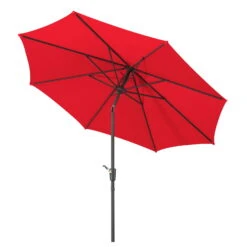 Mittelstockschirm 'Harlem', Ø Ca. 270 Cm -Gartengeschäft Im Freien 3910501920 Sonnenschirm Harlem rot 6 90182
