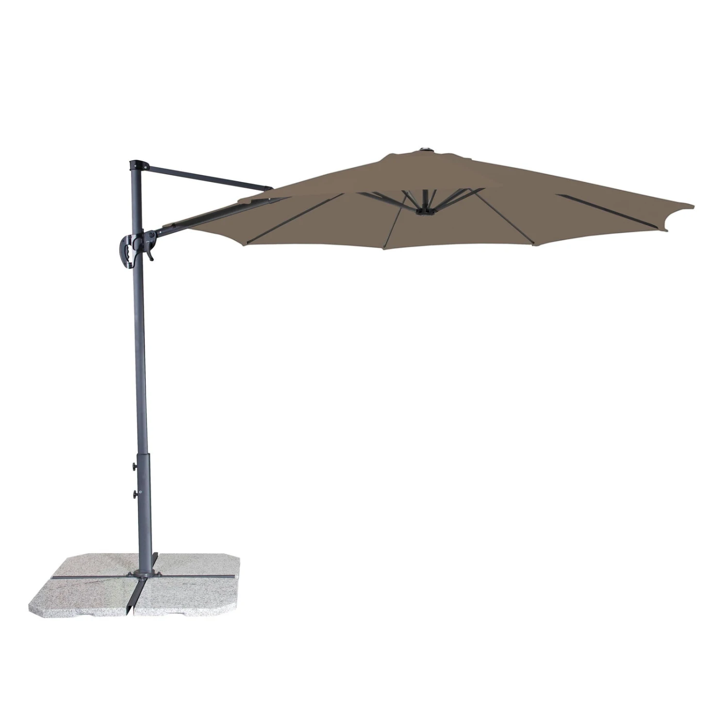 Doppler Pendelschirm 'Ravenna Smart 300', Um 360° Drehbar, Ø 300 Cm 4 Doppler Pendelschirm 'Ravenna Smart 300', Um 360° Drehbar, Ø 300 Cm – Bild 2