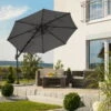 Schneider Sonnenschirm Rhodos Eco Twist, Ø 300 Cm -Gartengeschäft Im Freien 3910502974 Sonnenschirm Rhodos eco TWIST ca.300cm rund anthrazit10 71319